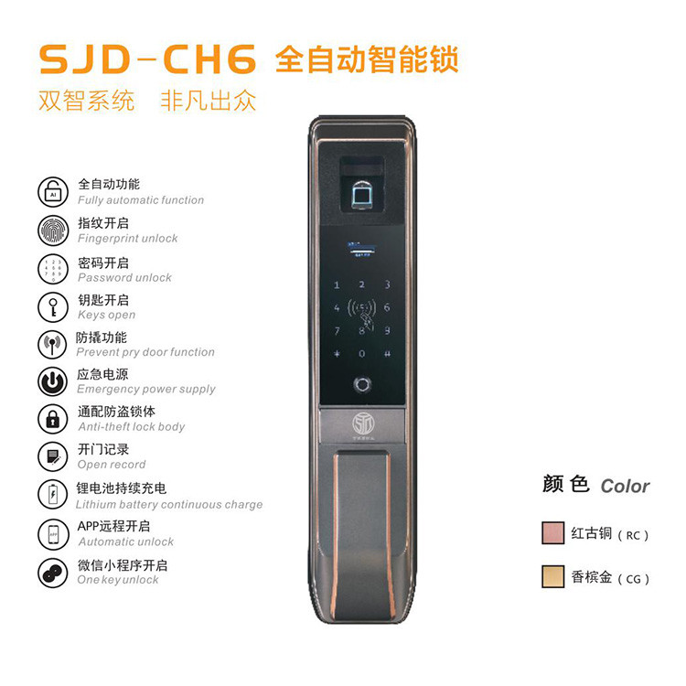 SJD-CH6全自動智能鎖